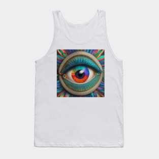 [AI Art] Eye Of Rainbows, Art Deco Style Tank Top